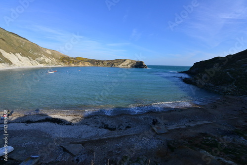 Lulworth cove near the village of West Lulworth in Dorset, Southern England 