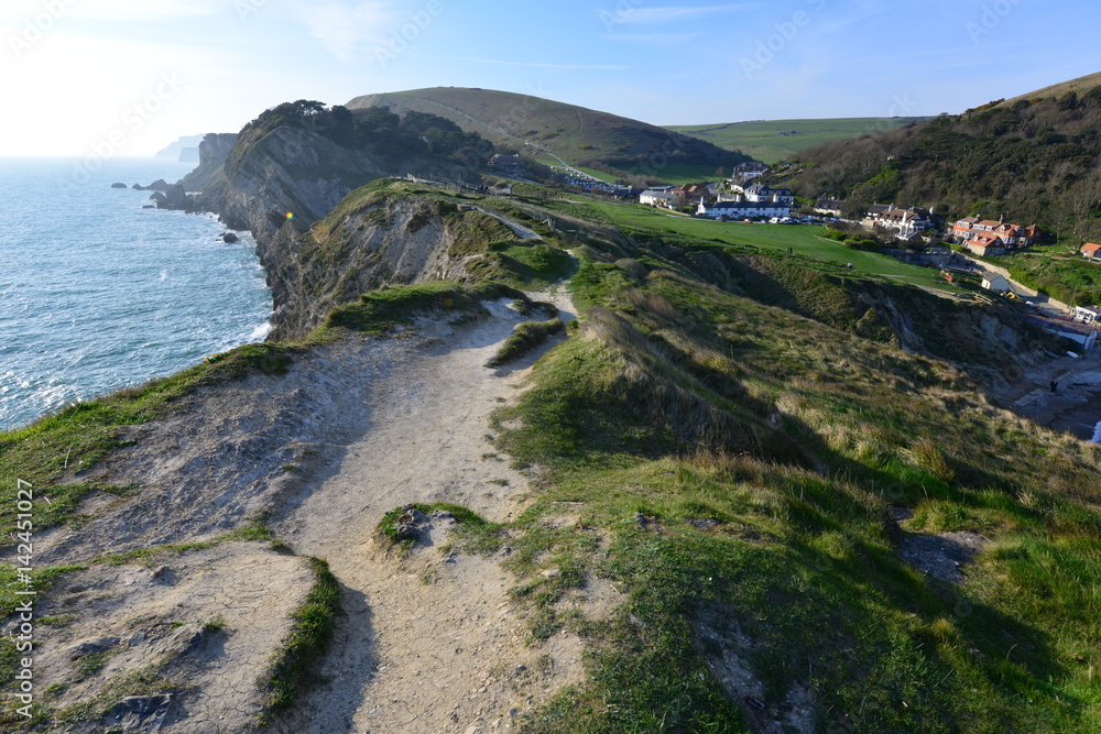 The village of West Lulworth in Dorset, Southern England
