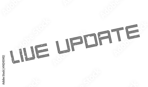 Live Update rubber stamp. Grunge design with dust scratches. Effects can be easily removed for a clean, crisp look. Color is easily changed.