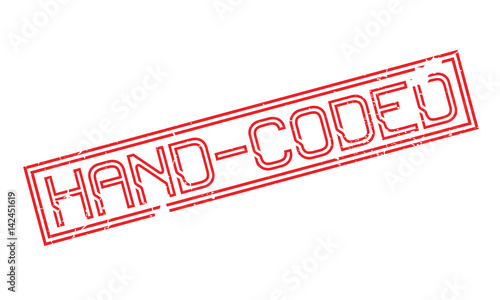Hand-Coded rubber stamp. Grunge design with dust scratches. Effects can be easily removed for a clean, crisp look. Color is easily changed.