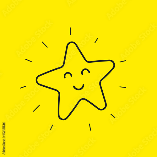 Happy star smiley