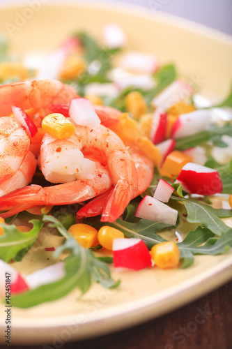 a shrimp salad