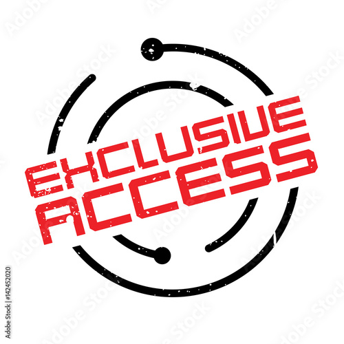 Exclusive Access rubber stamp. Grunge design with dust scratches. Effects can be easily removed for a clean, crisp look. Color is easily changed.