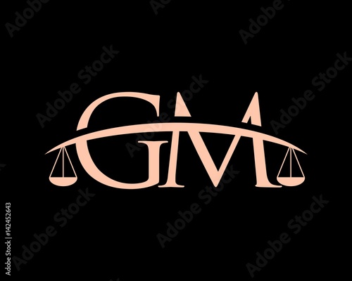 scales logo letters G and M