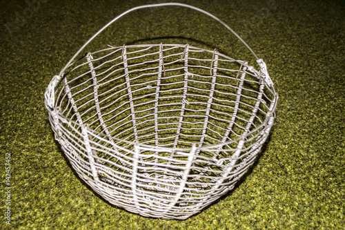 handmade wire woven basket