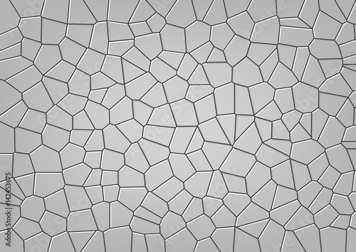 Seamless Stone Mosaic Pattern - Background Illustration for Design, Vector
