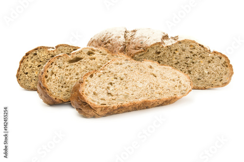 Flour confection on a white background. Clipping path