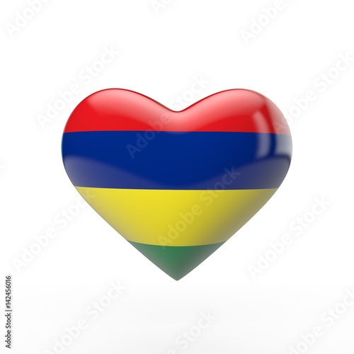 Mauritius heart flag. 3D rendering Free Download Mauritius heart flag. 3D rendering - GFXLoad