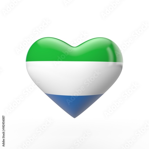 Sierra Leone heart flag. 3D rendering Free Download Sierra Leone heart flag. 3D rendering - GFXLoad