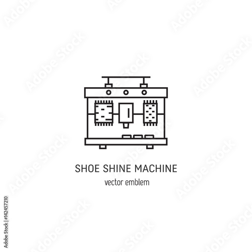 Shoe shine machine logo