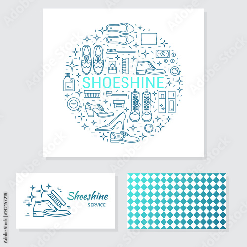 Business card shoeshine