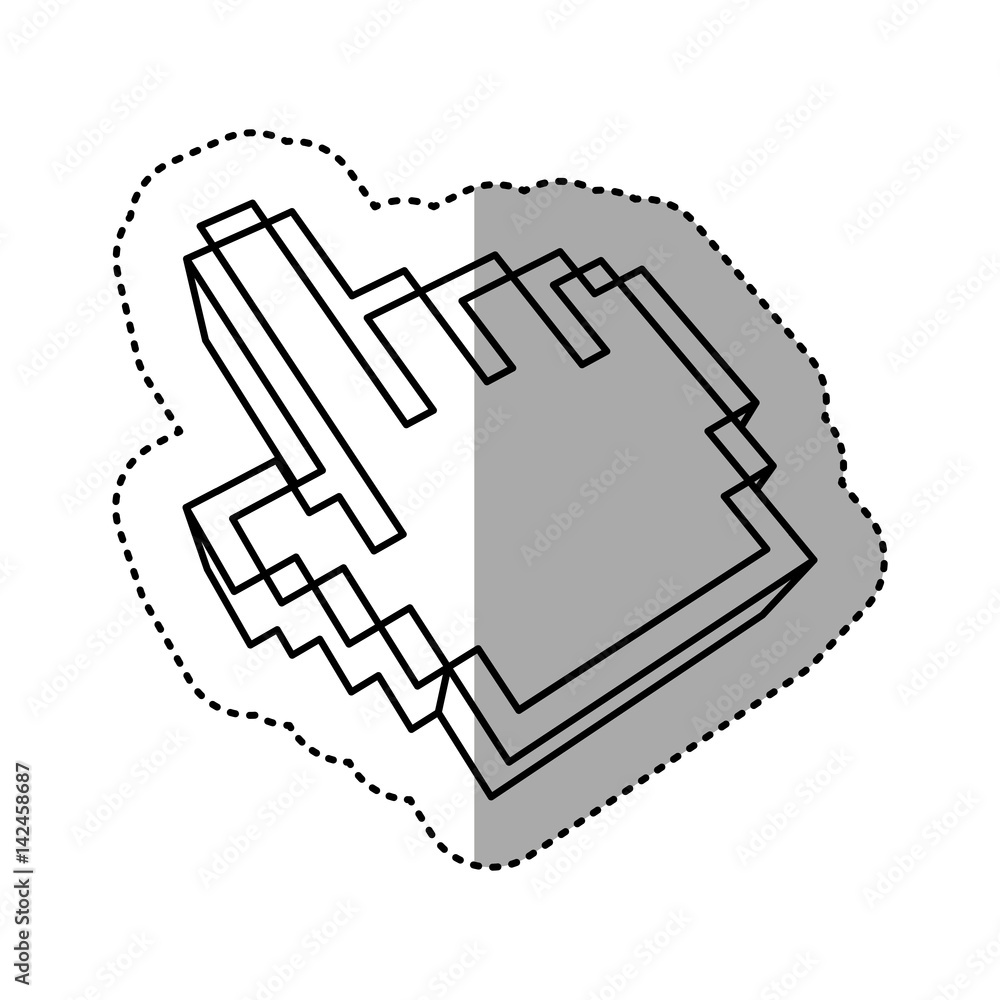 mouse pointer hand indicating anything, vector illustration design mouse pointer hand indicating anything, vector illustration design