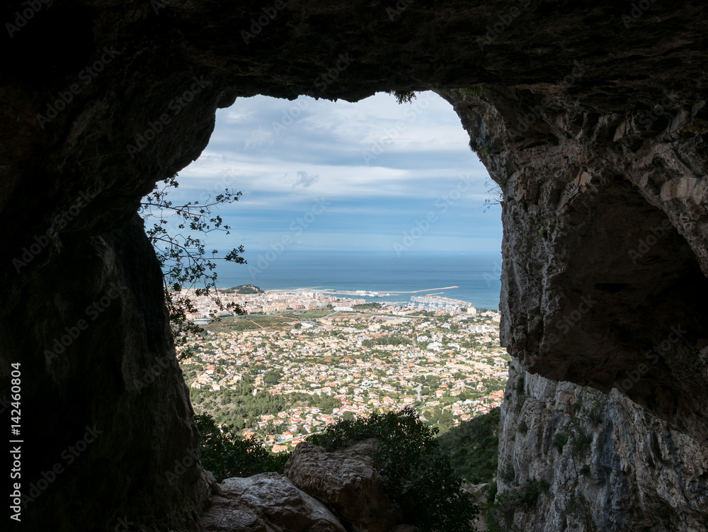 Denia through water cave