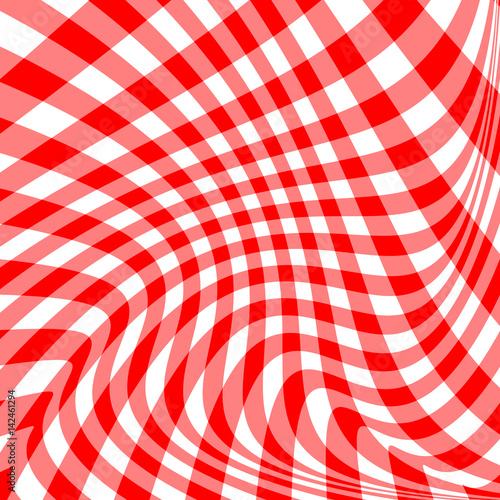 Two tone red stripes curve abstract pattern background concept