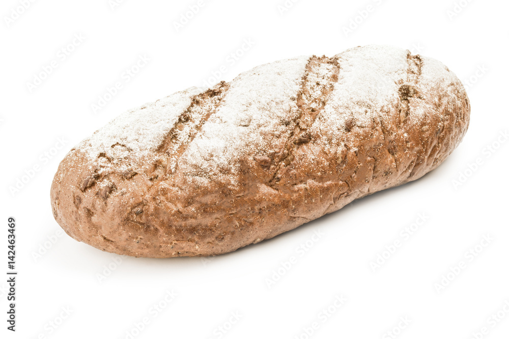 Flour confectionery product isolated on white Flour confectionery product isolated on white