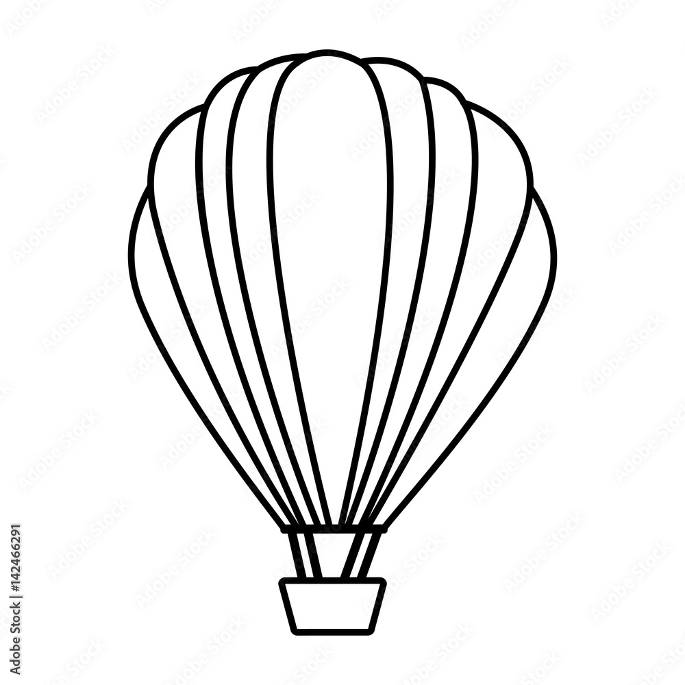 figure fly balloon transport, vector illustration design figure fly balloon transport, vector illustration design