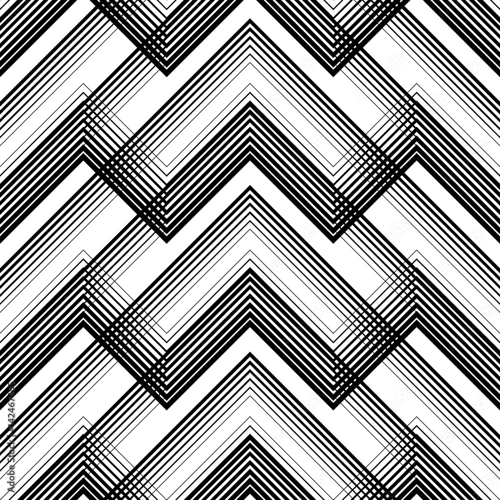 Seamless Tartan Pattern. Vector Black and White Woven Background Seamless Tartan Pattern. Vector Black and White Woven Background