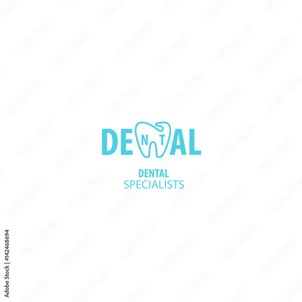 Dental clinic logo tooth icon. Dental clinic logo tooth icon.