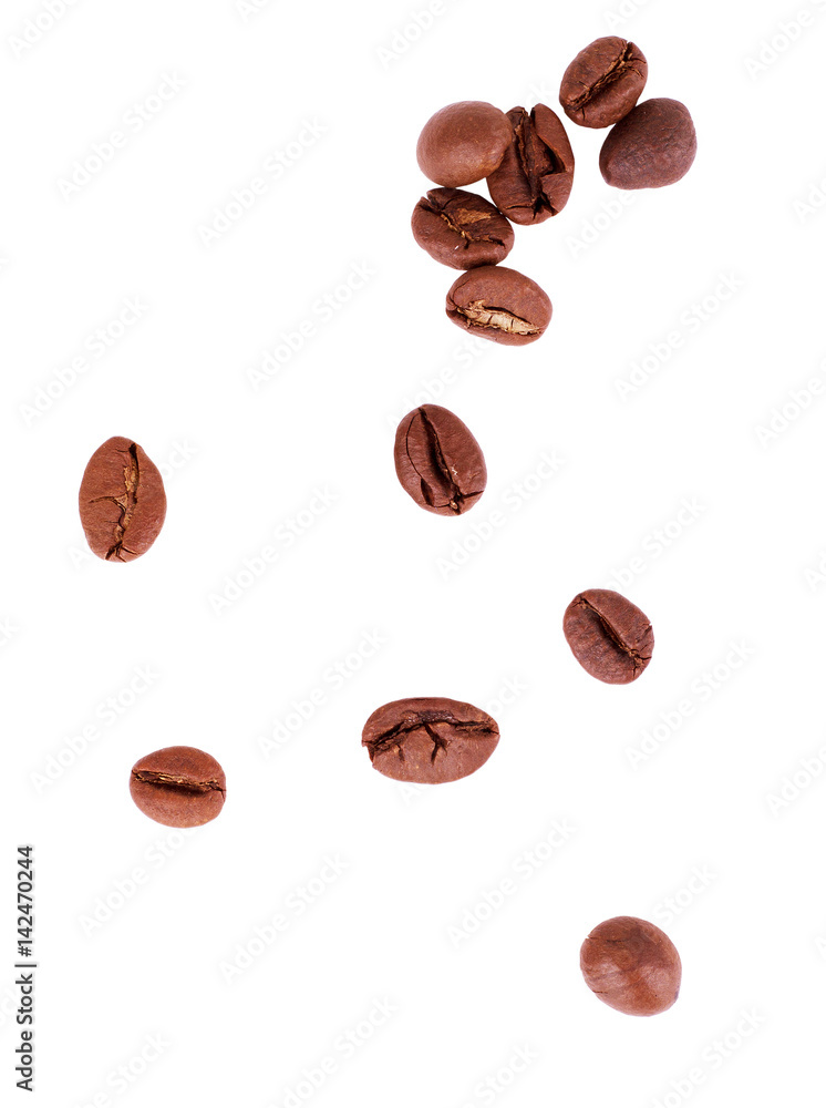 Coffee beans. Isolated on white background Coffee beans. Isolated on white background