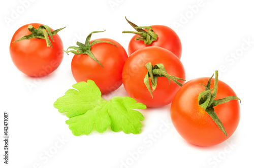 Tomato cherry isolated on a white background cutout