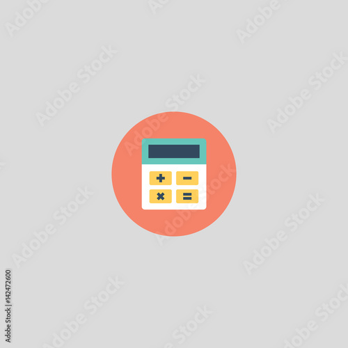 calculator icon flat design