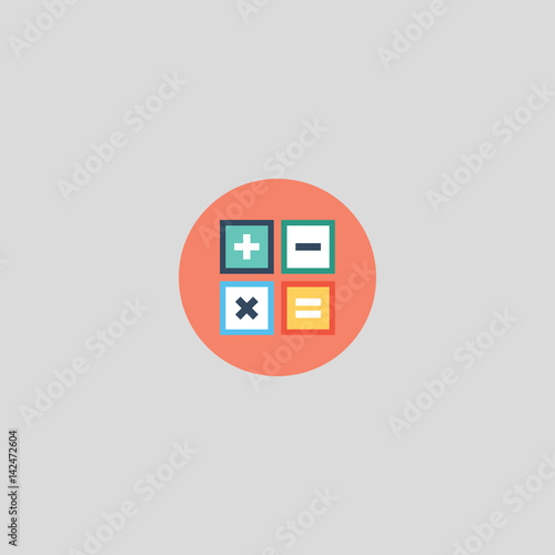 calculator icon flat design