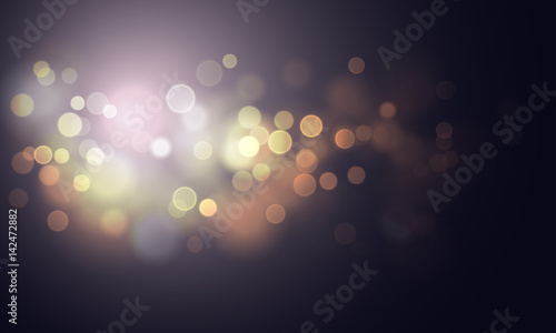 Gold light blur glitter or sparkling defocused vector background