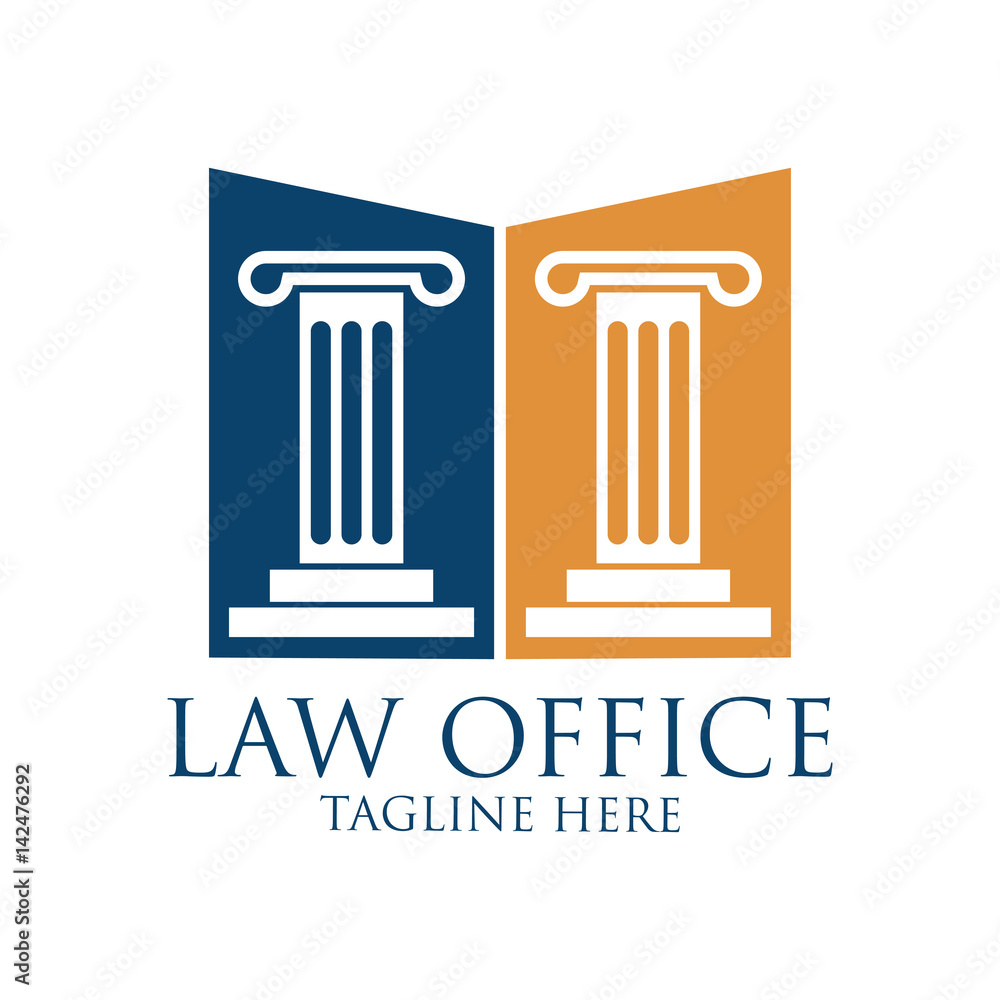 law firm logo with text space for your slogan / tagline, vector illustration law firm logo with text space for your slogan / tagline, vector illustration
