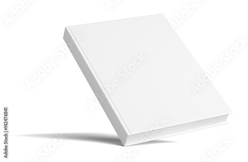 Blank Book With Shadows. Mock Up Template