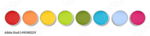Button Reihe Banner Band Bunt