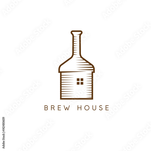 simple vector design template of distillery tank