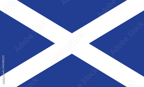 Vector of amazing Scottish flag.