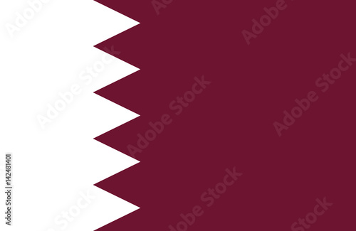 Vector of amazing Qatar flag.
