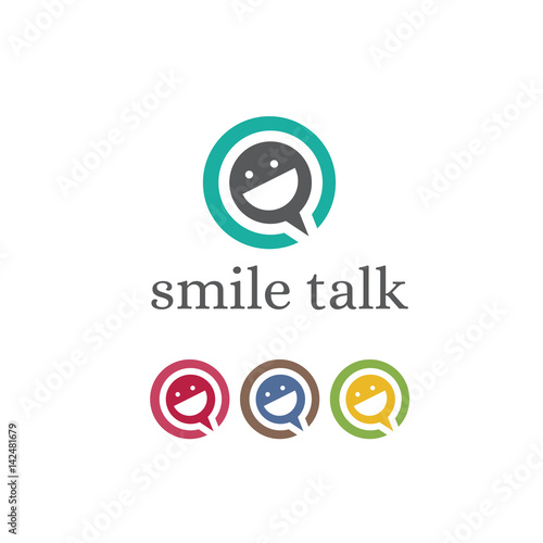 Concept logo template for social media. Vector illustration