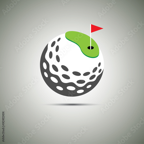 Golf icon logo.