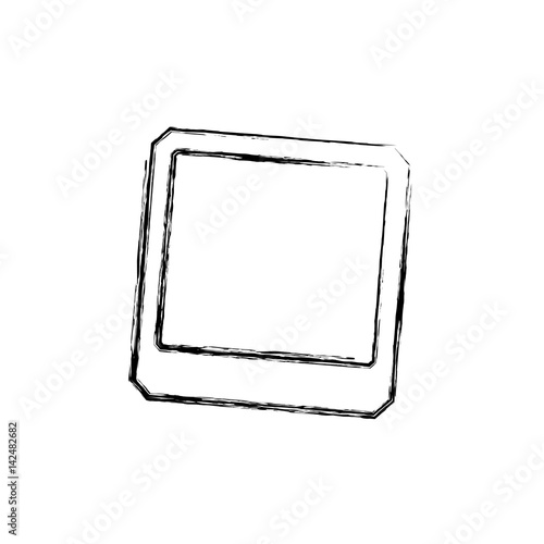 Blank instant photography vector illustration graphic design