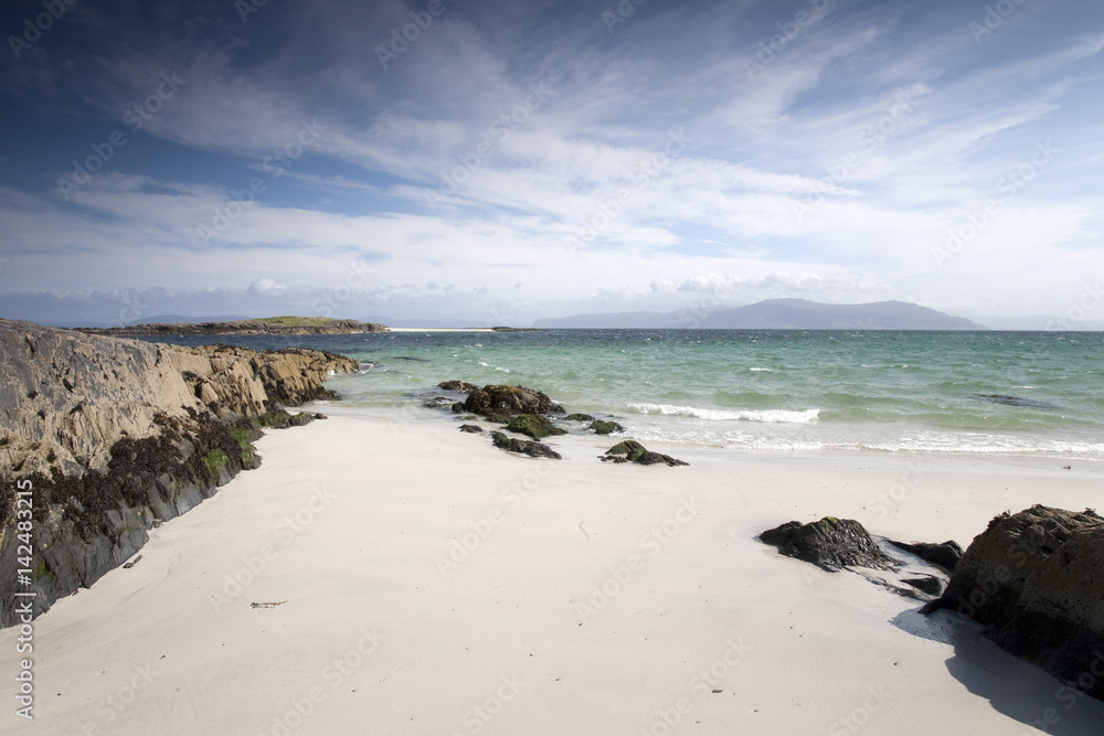 Traigh Ban; White Strand of the Monks; Beach; Iona; Scotland, UK Traigh Ban; White Strand of the Monks; Beach; Iona; Scotland, UK