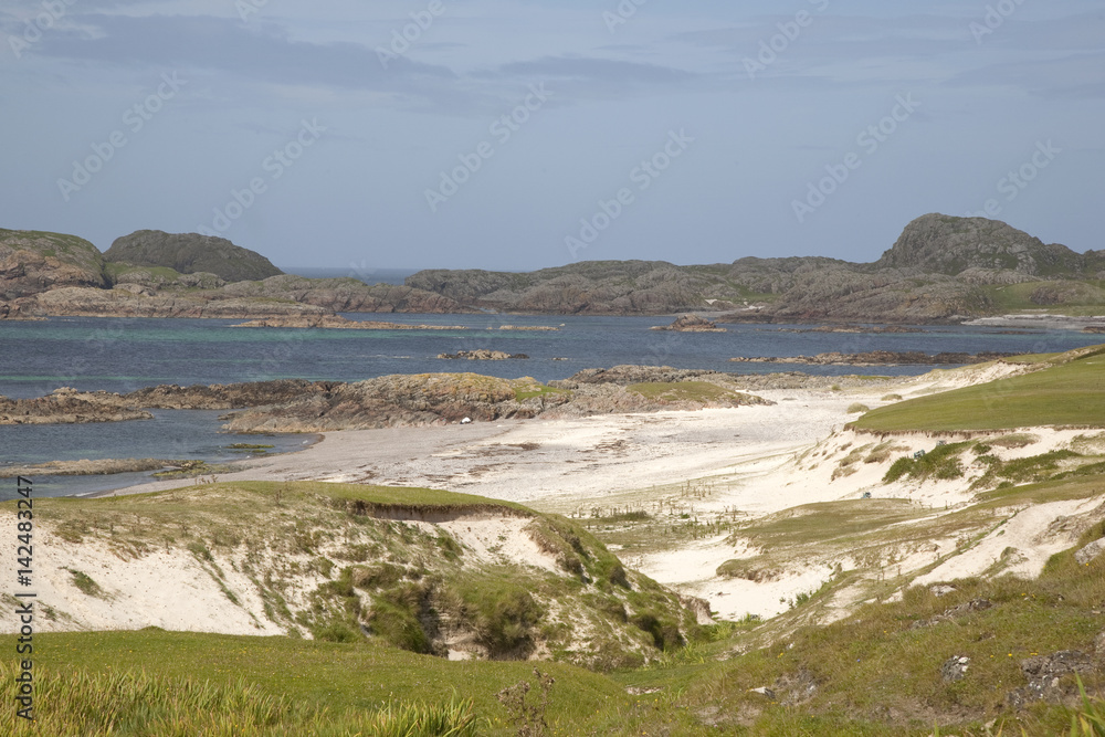 Bay at the Back of the Ocean Beach, Iona, Scotland, UK Bay at the Back of the Ocean Beach, Iona, Scotland, UK