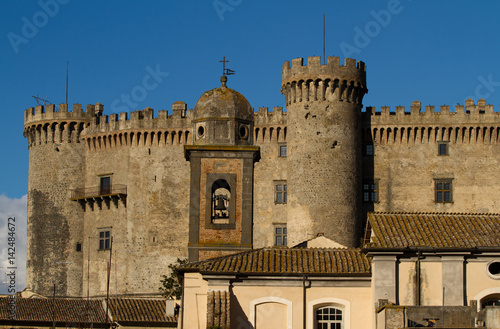 lake of bracciano castle near rome photo