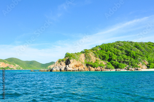 Tropical beach in Koh Kham island, Chonburi Province, Thailand