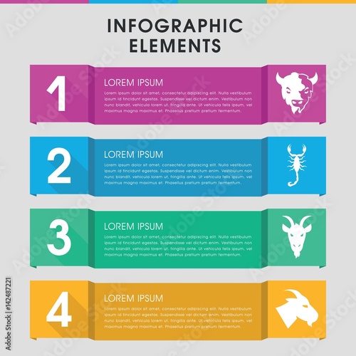 Stylised infographic design with elements.