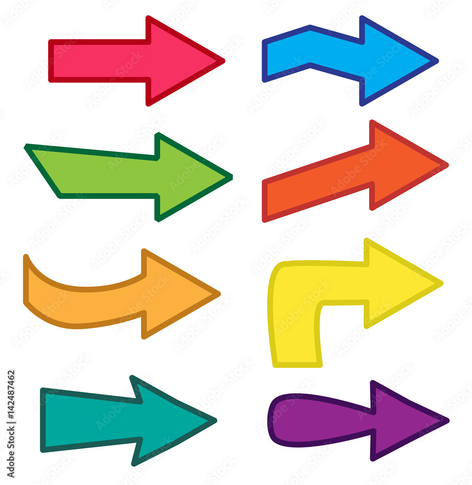 arrow icon flat on white background. arrow icon flat sign. arrow icon flat on white background. arrow icon flat sign.