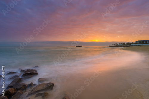 Sunrise at the beach in Hoi An