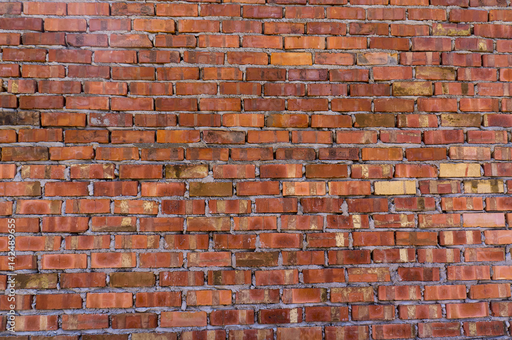 Naklejka premium Red brick background
