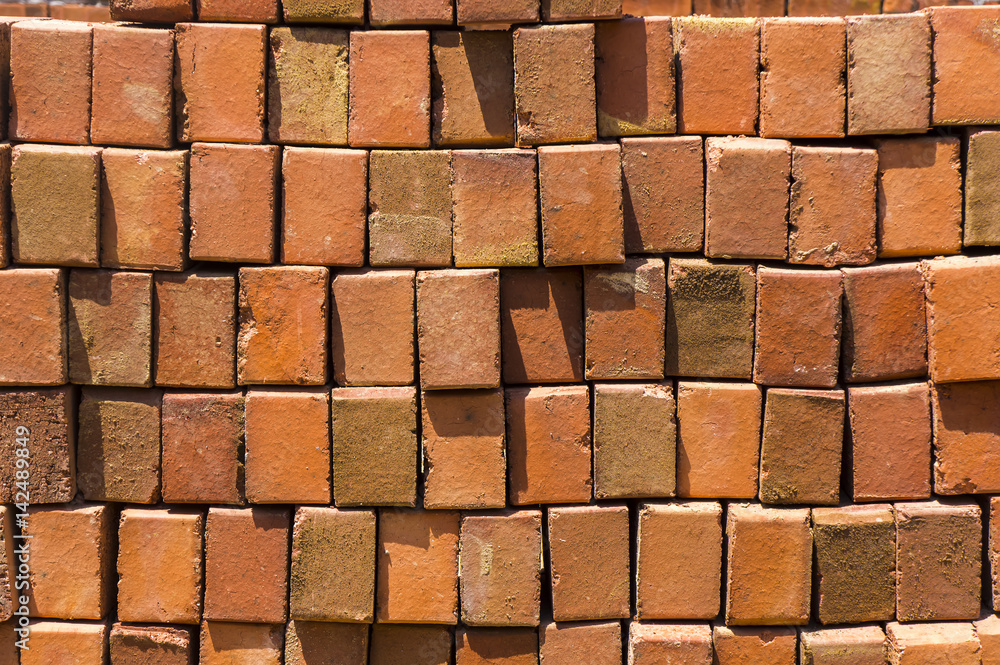 Red brick background Red brick background
