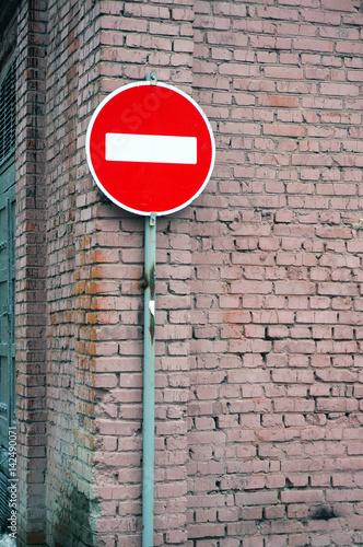 Traffic sign NO ENTRY