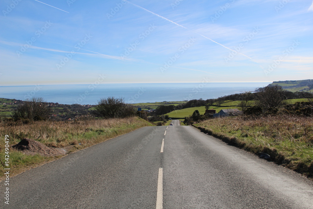 The road to the Robin Hood Bay