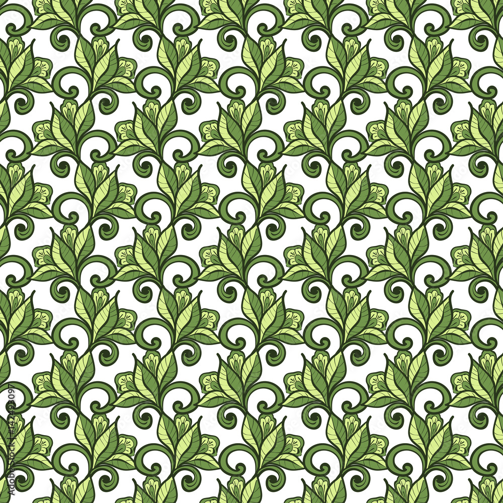 Floral seamless pattern. Hand drawn vector illustration of flowers. Floral seamless pattern. Hand drawn vector illustration of flowers.