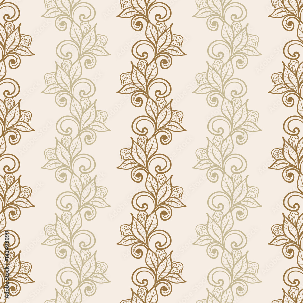 Floral seamless pattern. Hand drawn vector illustration of flowers. Floral seamless pattern. Hand drawn vector illustration of flowers.