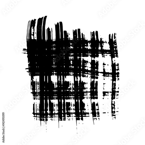 Dry brush stokes horisontal and vertical